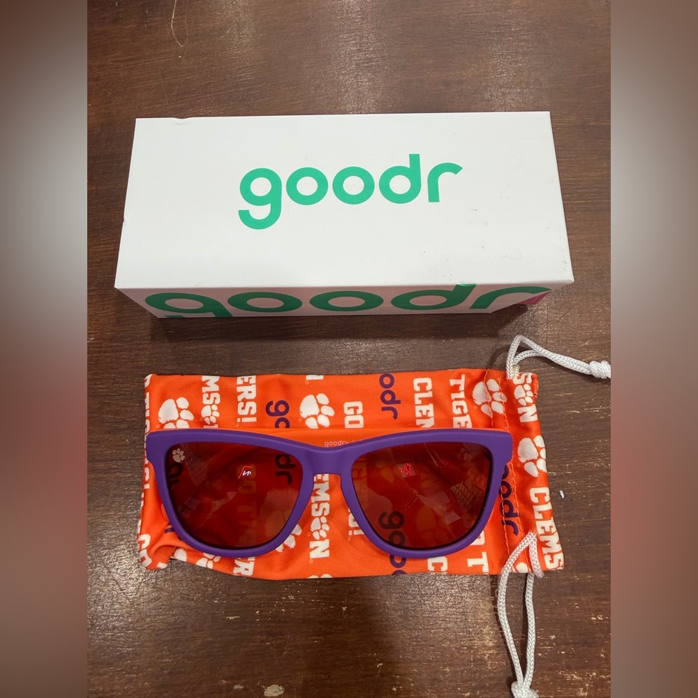 Goodr Sunglasses Clemson "Bought 'Em with $2 Bills"